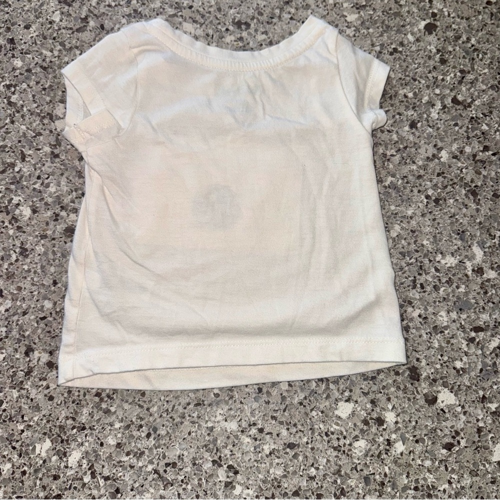 Cat & Jack Colorful Camera Graphic Tee & Denim Shorts l Girl's Size 12M - Picture 3 of 7